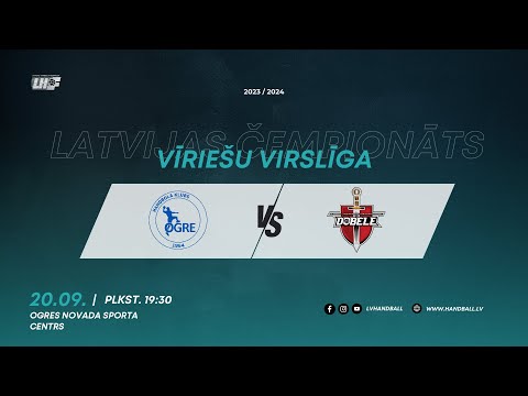 HK Ogre/HYDROX - ZRHK TENAX Dobele  | Vīriešu handbola virslīga | Latvijas čempionāts 2023/2024