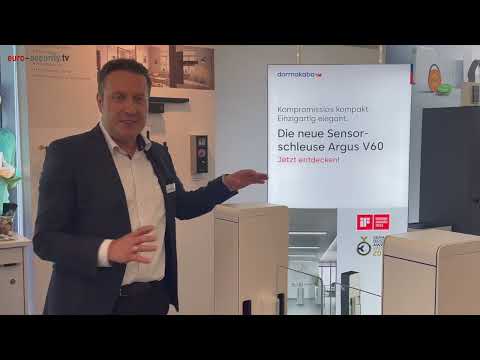 SicherheitsExpo 2023: dormakaba stellte neue Sensorschleuse Argus V60 vor