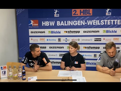 Pressekonferenz zum Spiel HBW Balingen-Weilstetten vs. VfL Lübeck-Schwartau