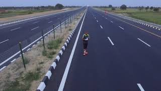preview picture of video 'Drone view, Agra lucknow express way...'