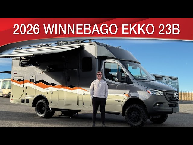 Preview image of 2026 Winnebago EKKO 23B With Desert Ridge Paint And Lithium Batteries youtube video