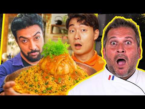 PRO CHEF REACTS | Uncle Roger ROASTS Ranveer Brar's FRIED RICE?!