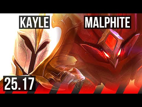 KAYLE vs MALPHITE (TOP) | 4/2/7 | EUW Master | 25.17