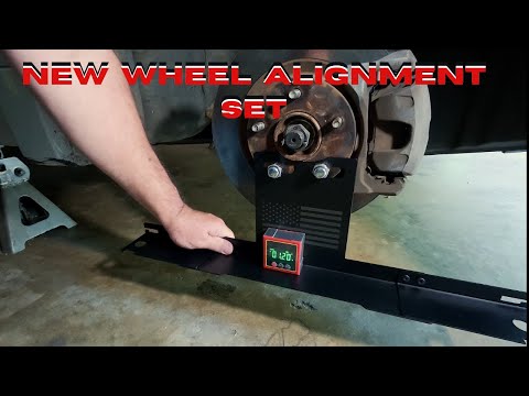 Surfcabin Wheel Alignment Tool – Digital Toe Plates with Tape Measures for Cars, Trucks & SUVs