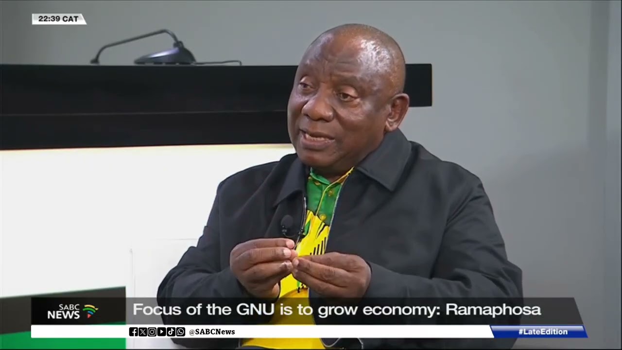 Focus of GNU is to grow economy: Ramaphosa
