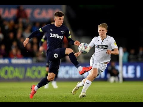 Swansea City vs Derby County 1 - 1 | Goals & Highlights | EFL Week 45