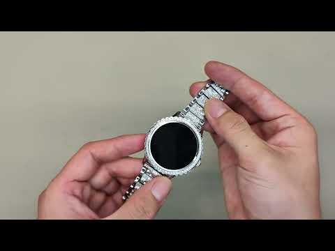 Model i58 1.32'' Silver Diamond Smart Watch.#fashion #ladieswatches #watch #shorts #amazon #smart