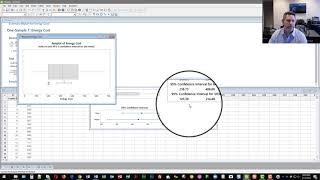 1-Sample t Test using Minitab