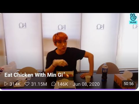 Ateez Vlive Eng Full Mingi eating. He stresses over pork or chicken question. 6-8-2020