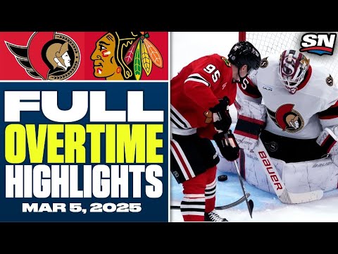Ottawa Senators at Chicago Blackhawks | FULL Overtime Highlights - March 5, 2025