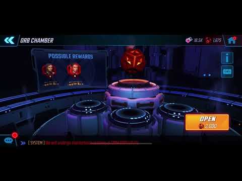 Mass opening red star orbs. Marvels strike force