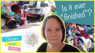 Catching up on laundry and dishes! Real Life: Messy House : Clean With Me 2018 - Extreme Clean