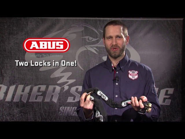 Abus 58/140HBIII100 12KS120 Black GRANIT 58 Motorcycle Lock Chain Combo Level 19 3