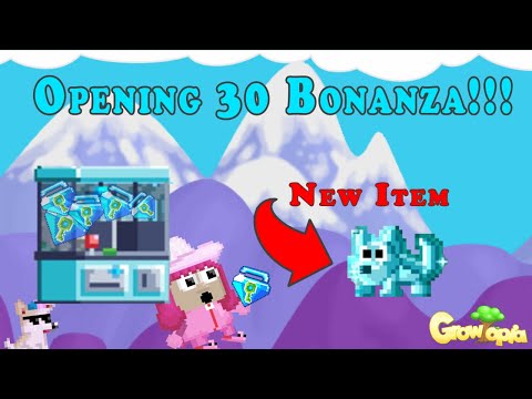 Opening 30 Bonanza + New Items | Growtopia