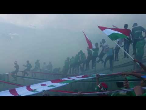 "La Furia Verde ;Fiesta contra el vecino cagon" Barra: Fúria Verde • Club: Marathón