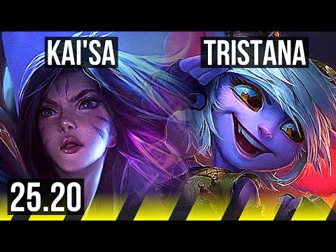 KAI'SA & Nautilus vs TRISTANA & Alistar (ADC) | 20/0/3, Legendary | KR Master | 25.20