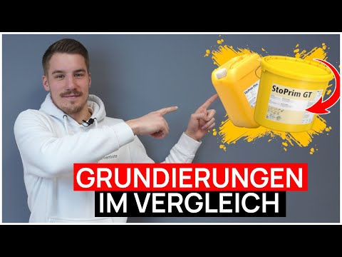 GRUNDIERUNGEN im VERGLEICH - StoPrim GT + StoPrim Plex (Gel-Grundierung/Wässrige-Grundierung)