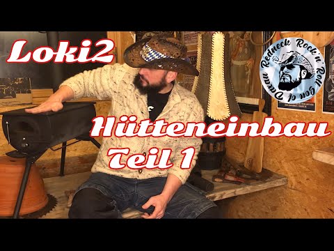 Petromax Loki 2 emergency stove: the best hut stove? Tent stove installation in a wooden hut, ins...