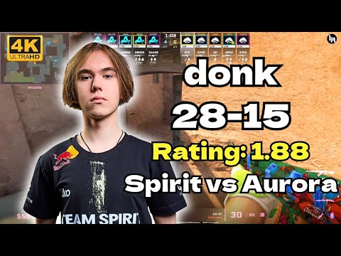 🔥donk (28-15) Spirit vs Aurora (Dust2) | IEM Cologne 2025 | July 28, 2025 | CS2 POV