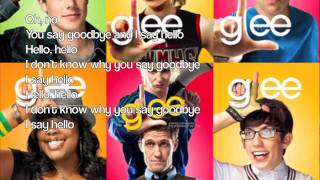 Glee Hello Goodbye with lyrics NEW SONG
