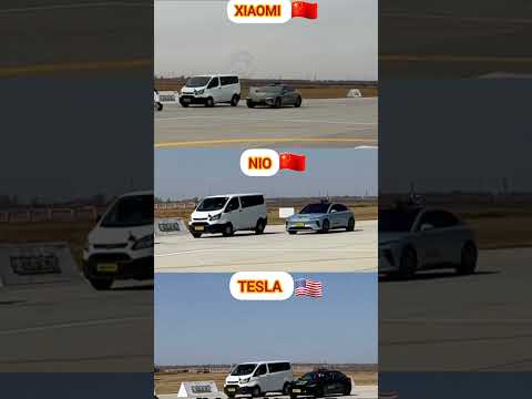 Tesla vs Xiaomi vs Nio 🚗💥 Auto Brake Test!