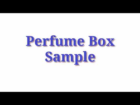 Metallic Perfume Boxes