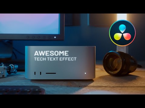 This Awesome TECH TEXT EFFECT in DaVinci Resolve 18 | Easy Planar Tracker Tutorial