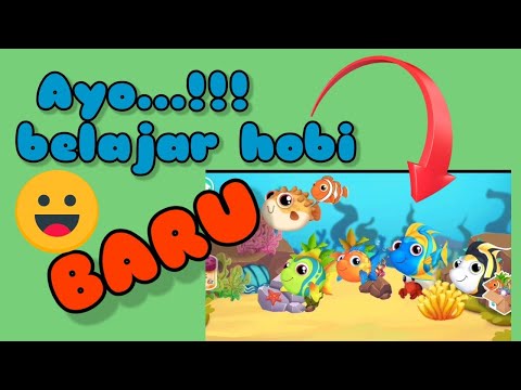 Kartun animasi belajar memelihara ikan dan menghias akuarium (virtual untuk edukasi anak-anak)