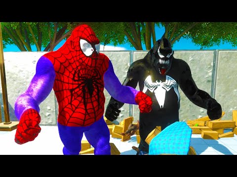 SPIDERMAN versus VENOM Animal Simulator - ARBS
