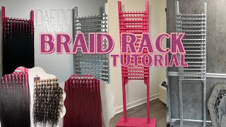 BRAID RACK vloggieeee/How I make my braid racks🫶🏽