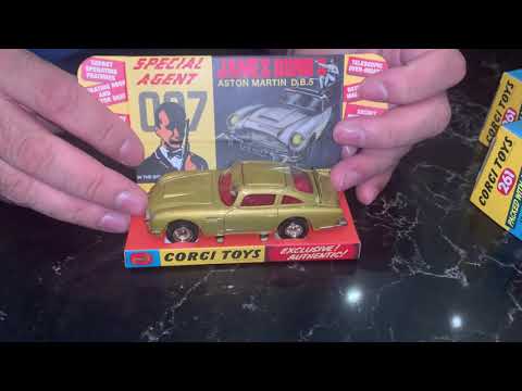 007 James Bond | Aston Martin DB5 Corgi 261 Box Opening and Live Review | No Time to Die Movie car