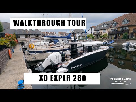 XO Boat Walkthrough Tour - Mercury Verado 350HP Outboard with lots of extras - Similar to Axopar 28