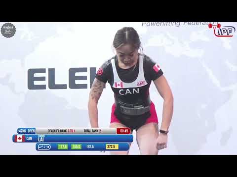 Simone Lai - 2nd Place 372.5kg Total - 47kg Class 2021 IPF World Women's Classic