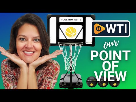 Pool Basketball Hoop - Set includes 3X Composite Leather Basketballs - WTI product video review
