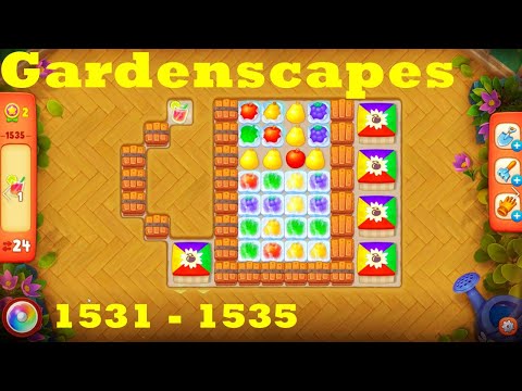 Gardenscapes Level 1531 - 1535 HD Walkthrough | 3 - match game | gameplay | android | ios | pc | app