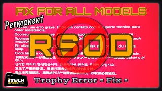 ps3 red screen of death (RSoD) + Trophy Error = Fi
