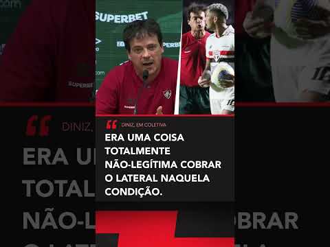 DINIZ EXPLICOU A DISCUSSÃO COM LUCIANO EM SÃO PAULO X FLUMINENSE