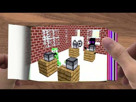 FLIPBOOK   Monster School  The Teacher Got Sick   Minecraft Animation005