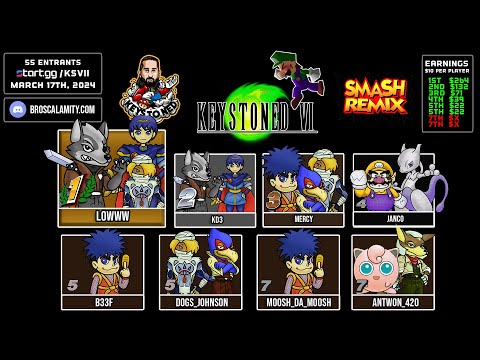 Keystoned VII | #SSB64 & #SmashRemix Major | 03/16/24 to 03/17/24 - start.gg/Keystoned