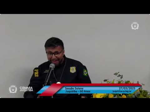 HOMENAGEM AO PRF RONI DONIZETI NA CÂMARA MUNICIPAL DE JUQUITIBA