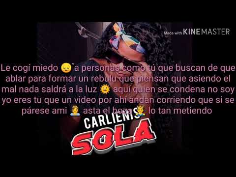 #carlienis #sola Carlienis _ Sola    (Letra)