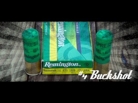 Remington 12ga #4 Buckshot Ballistics Gel Test - Best Home Defense Load? 🇺🇸
