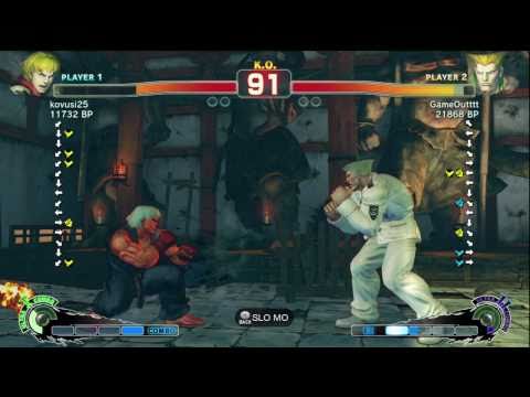 GameOutttt [Guile] vs kovusi25 [Ken] SSF4 Japanese Online Ranked Matches - TRUE-HD
