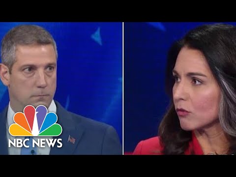 Tim Ryan, Tulsi Gabbard Spar On Afghanistan｜NBC News (Tim Ryan, Tulsi Gabbard Spar On Afghanistan | NBC News)