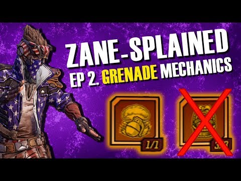 BORDERLANDS 3 ~ Zane GRENADE Build & Mechanics [ep. 2 Zane-Splained]