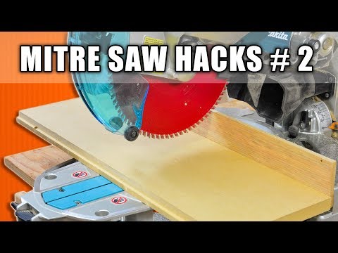 Sliding Miter Saw Hacks Part 2 - Woodworking Tips and Tricks