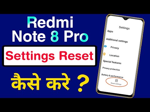 How to Reset Setting in Redmi Note 8 Pro | Redmi Note 8 Pro Ka Settings Reset Kaise Kare