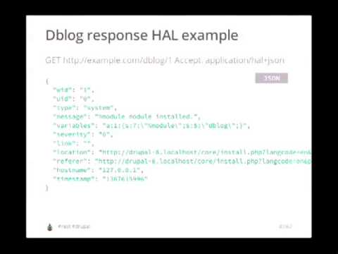 DrupalCon Prague 2013: REST AND SERIALIZATION IN DRUPAL 8