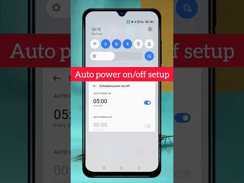 Mobile me Auto power on/off kaise lagaye 😱 #shorts