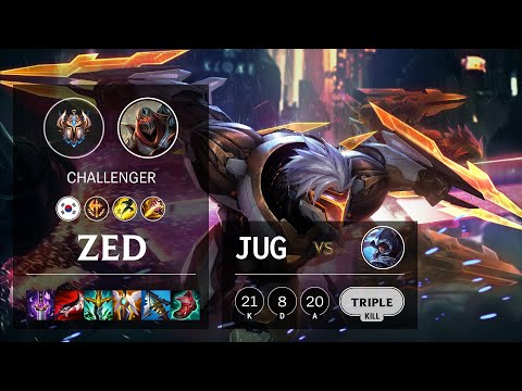 Zed Jungle vs Talon - KR Challenger Patch 11.19